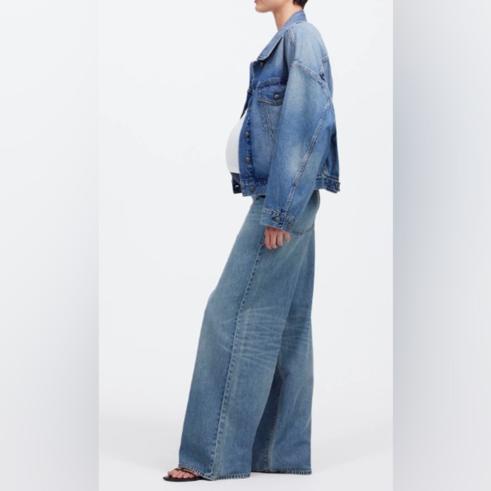 Madewell Light Blue Wide Leg Jeans - Picture 2 of 11